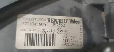 Peça sobressalente para automóvel em segunda mão farol / farolim esquerdo por renault scenic (ja..) 1.9 dci authentique referências oem iam 7700432094  