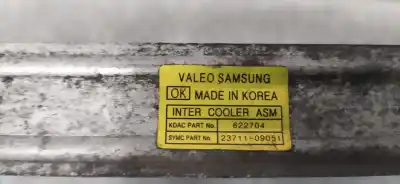 Second-hand car spare part intercooler for ssangyong actyon 2.0 td cat oem iam references 2371109051  