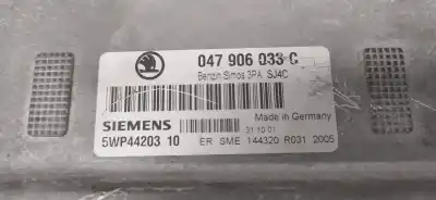 Second-hand car spare part ecu engine control for skoda fabia (6y2/6y3) classic oem iam references 047906033c  5wp4420310
