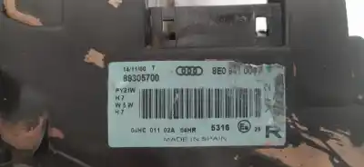 Second-hand car spare part right headlight for audi a4 avant (8e) 2.5 tdi (114kw) oem iam references 89305700  