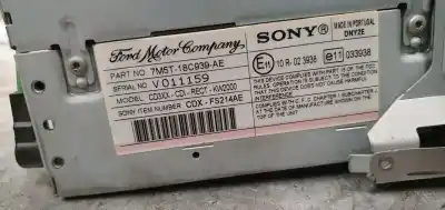 Second-hand car spare part audio system / radio cd for ford focus c-max (cap) 1.8 cat oem iam references 7m5t18c939ae  