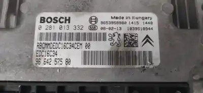 Автозапчастина б/у ЕБУ КОНТРОЛЕР ДВИГУНА для PEUGEOT 308  Посилання на OEM IAM 9664257580 0281013332 