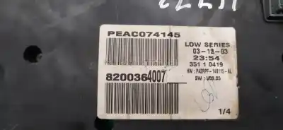 Recambio de automóvil de segunda mano de cuadro instrumentos para renault megane ii (bm0/1_, cm0/1_) 1.4 16v referencias oem iam 8200364007  