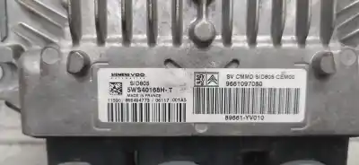 Pièce détachée automobile d'occasion calculateur moteur ecu pour peugeot 107 1.4 hdi cat (8ht / dv4td) références oem iam 9661097080  