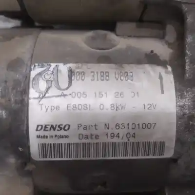 Peça sobressalente para automóvel em segunda mão motor de arranque por smart coupe básico (45kw) referências oem iam 0003188v003  63101007