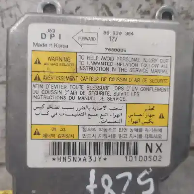 Peça sobressalente para automóvel em segunda mão centralina de airbag por chevrolet lacetti cdx referências oem iam 96830364  10100502