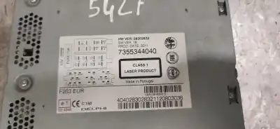 Second-hand car spare part audio system / radio cd for fiat doblo active oem iam references 7355344040  