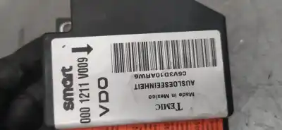Peça sobressalente para automóvel em segunda mão centralina de airbag por smart coupe smart scape referências oem iam 0001211v009  