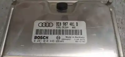 Second-hand car spare part ecu engine control for audi a4 berlina (8e) 2.5 v6 24v tdi oem iam references 8e0907401b  