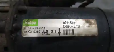 Pezzo di ricambio per auto di seconda mano motorino di avviamento per opel corsa c corsa c gasolina riferimenti oem iam 08k20365jls  09115191