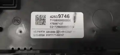 Pezzo di ricambio per auto di seconda mano pannello degli strumenti per opel mokka x mokka x 1.3 i riferimenti oem iam 42539746 175597137 7110500000000x