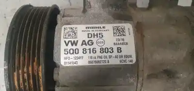Автозапчастина б/у КОМПРЕСОР КОНДИЦИОНЕРА для SEAT LEON  Посилання на OEM IAM 5Q0816803B  5Q0816721AB