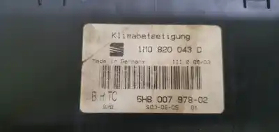 Second-hand car spare part climate control for seat leon (1m1) signo oem iam references 1m0820043d  5hb00797802