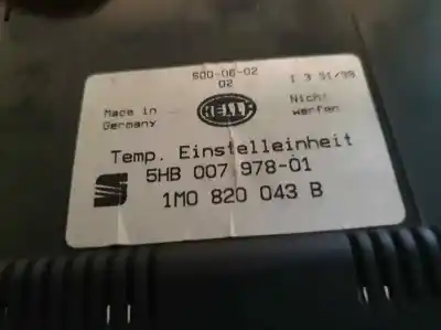 Second-hand car spare part climate control for seat toledo (1m2) 1.8 20v oem iam references 1m0820043b  