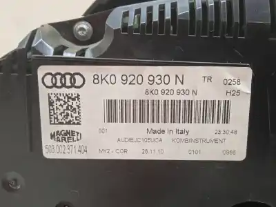 Peça sobressalente para automóvel em segunda mão quadrante por audi a4 berlina (b8) básico referências oem iam 8k0920930n  