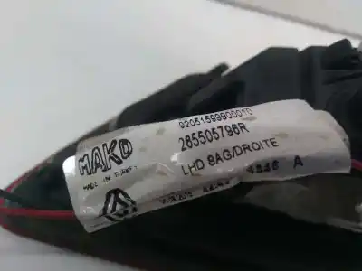 Second-hand car spare part right tailgate light for renault clio iv authentique oem iam references 265505796r  