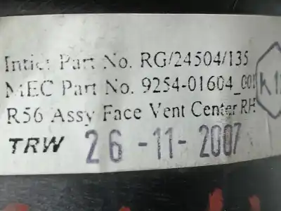 Автозапчасти б/у аэрационная решетка за mini clubman (r55) cooper d ссылки oem iam 9254016  