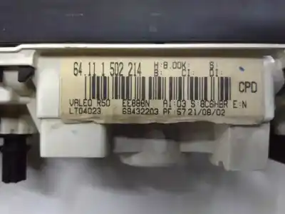 Peça sobressalente para automóvel em segunda mão comando de sofagem (chauffage / ar condicionado) por bmw mini (r50,r53) cooper referências oem iam 69437005 175 