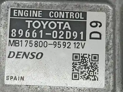 Second-hand car spare part ecu engine control for toyota auris sol oem iam references 8966102d91  