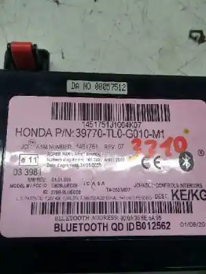 Автозапчасти б/у электронный модуль за honda accord tourer (cw) executive ссылки oem iam 39770tl0g010m1  