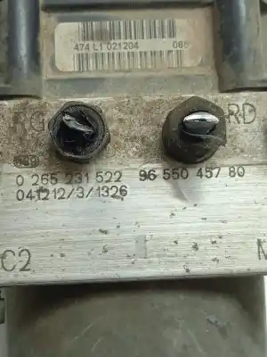 Peça sobressalente para automóvel em segunda mão abs por citroen berlingo 1.9 d multispace referências oem iam 0265800415  