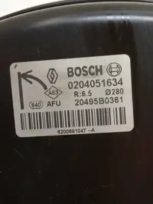 Second-hand car spare part brake servo for renault kangoo dynamique oem iam references 0204051634  