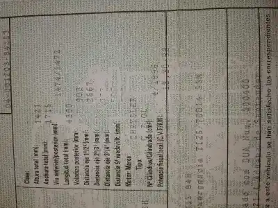 Second-hand car spare part complete engine for chrysler neon (pl) 2.0 le oem iam references zol  zol