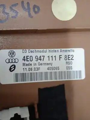 Second-hand car spare part interior light for audi a8 d3 (4e2, 4e8) 4.0 tdi quattro oem iam references 4e0947111f  