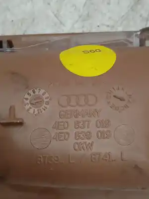 Second-hand car spare part interior left front handle for audi a8 d3 (4e2, 4e8) 4.0 tdi quattro oem iam references 4e0837019  
