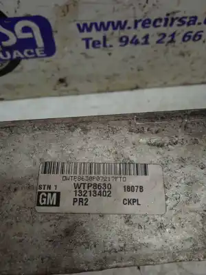 Pezzo di ricambio per auto di seconda mano intercooler per opel zafira b enjoy riferimenti oem iam 13213402  