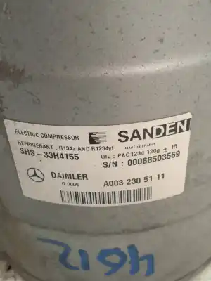 Second-hand car spare part air conditioning compressor for smart coupe electric drive oem iam references a0032305111  