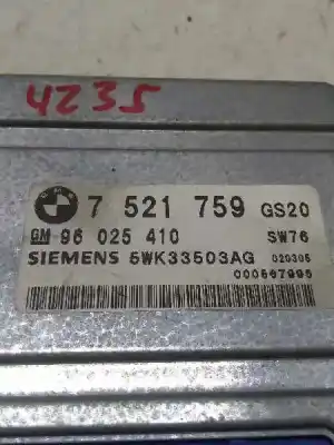 Peça sobressalente para automóvel em segunda mão módulo eletrônico por bmw x5 (e53) 3.0d referências oem iam 7521759  