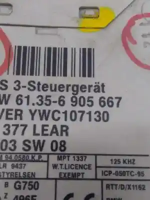 Peça sobressalente para automóvel em segunda mão módulo eletrônico por bmw x5 (e53) 3.0d referências oem iam 6905667  