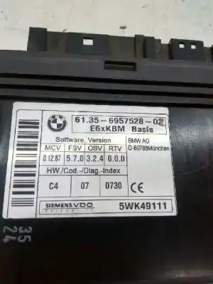 Second-hand car spare part electronic module for bmw serie 5 berlina (e60) 530d oem iam references   