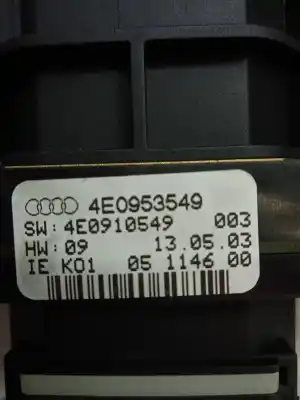 Pezzo di ricambio per auto di seconda mano comando multifunzione per audi a8 d3 (4e2, 4e8) 4.0 tdi quattro riferimenti oem iam 4e0953549  
