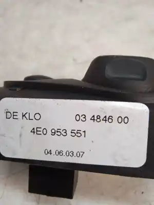 Second-hand car spare part switch for audi a8 d3 (4e2, 4e8) 4.0 tdi quattro oem iam references 4e0953551  