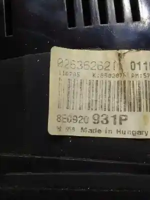 Peça sobressalente para automóvel em segunda mão quadrante por audi a4 avant (8e) 3.0 v6 24v tdi referências oem iam 8e0920931p  