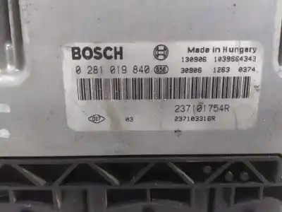 Second-hand car spare part ecu engine control for renault trafic combi (ab 4.01) passenger privilege  combi corto oem iam references 0281019840  