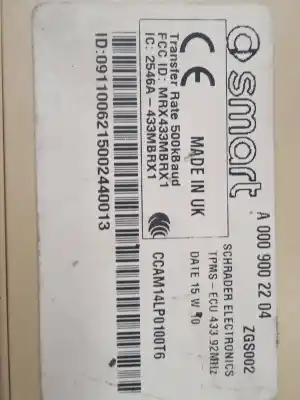 Peça sobressalente para automóvel em segunda mão módulo eletrônico por smart coupe electric drive referências oem iam a0009002204  