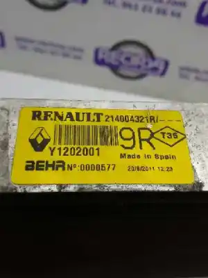 Автозапчастина б/у водяний радіатор для renault laguna iii dynamique tomtom посилання на oem iam 214004321r  
