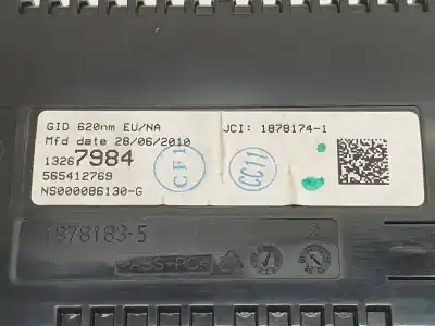 Second-hand car spare part multifunction display for opel astra j lim. cosmo oem iam references 13267984 246 