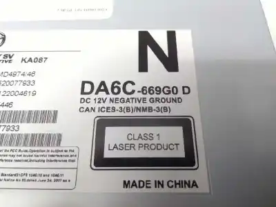 Second-hand car spare part audio system / radio cd for mazda cx-3 exclusive-line oem iam references da6c669g0d 223 