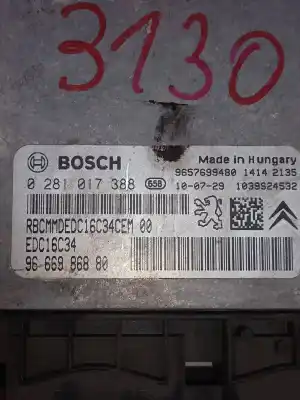 Second-hand car spare part ecu engine control for citroen c3 business oem iam references 9666986880  