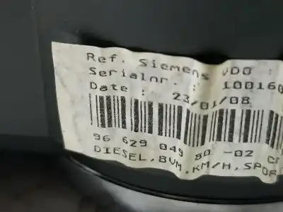 Peça sobressalente para automóvel em segunda mão quadrante por peugeot 207 confort referências oem iam 9662904980  