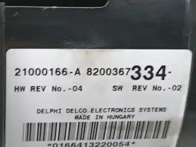 Peça sobressalente para automóvel em segunda mão comando de sofagem (chauffage / ar condicionado) por renault espace iv (jk0) grand espace expression referências oem iam 8200367334 175 