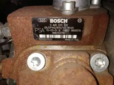 Second-hand car spare part complete engine for citroen c3 business oem iam references 0135fz  8hz