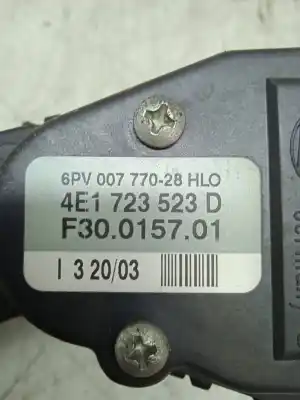 Second-hand car spare part accelerator pedal for audi a8 d3 (4e2, 4e8) 4.0 tdi quattro oem iam references 4e1723523d  