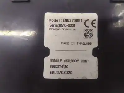 Second-hand car spare part electronic module for isuzu d-max single cab basis 4wd oem iam references 8982174180  