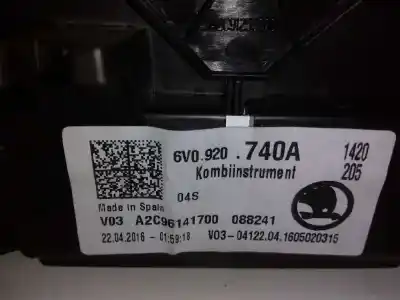 Автозапчасти б/у приборная доска за skoda fabia active ссылки oem iam 6v0920740a  