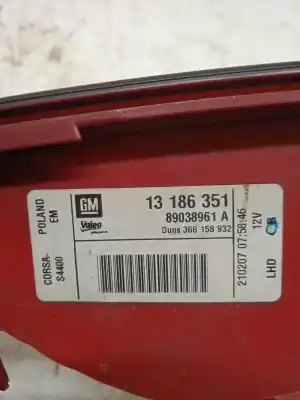 Автозапчастина б/у правий ліхтар для opel corsa d cosmo посилання на oem iam 13186351  